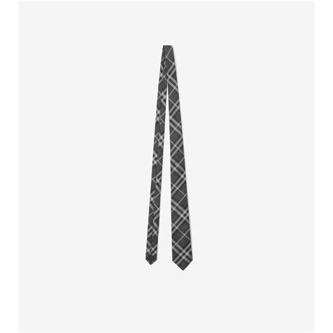 burberry tie|Classic Cut Vintage Check Silk Tie in Charcoal .